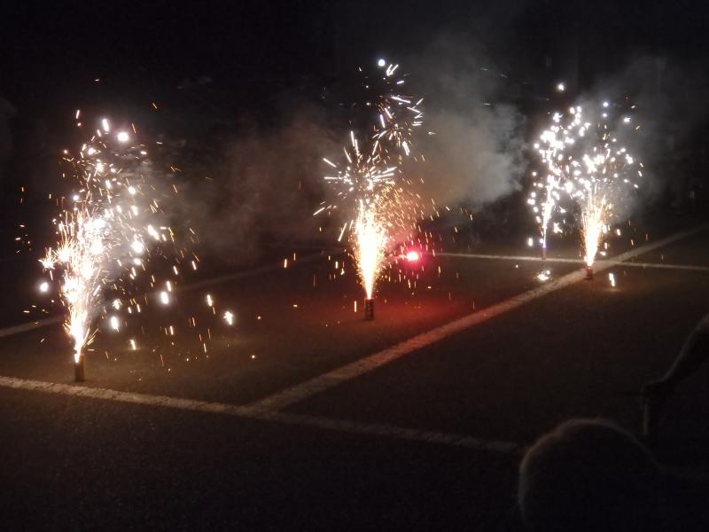 松籟荘常会の花火を懐かしむ会