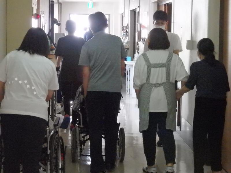 松籟荘避難訓練　２０２５．８