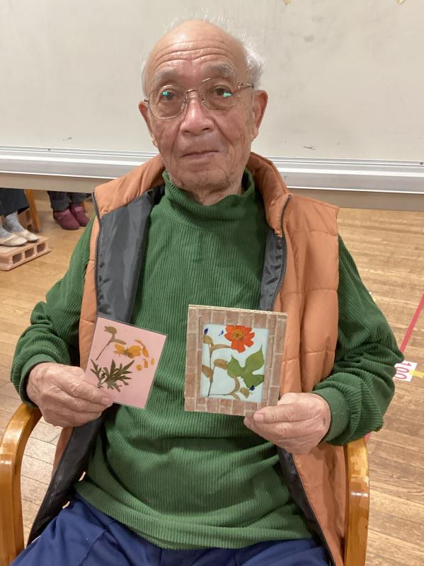 押し花の作品作り