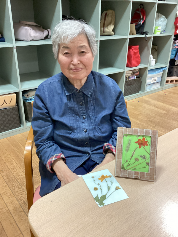 押し花の作品作り