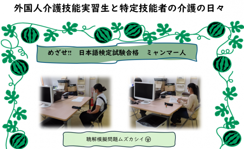 外国人介護技能実習生と特定技能者の介護の日々