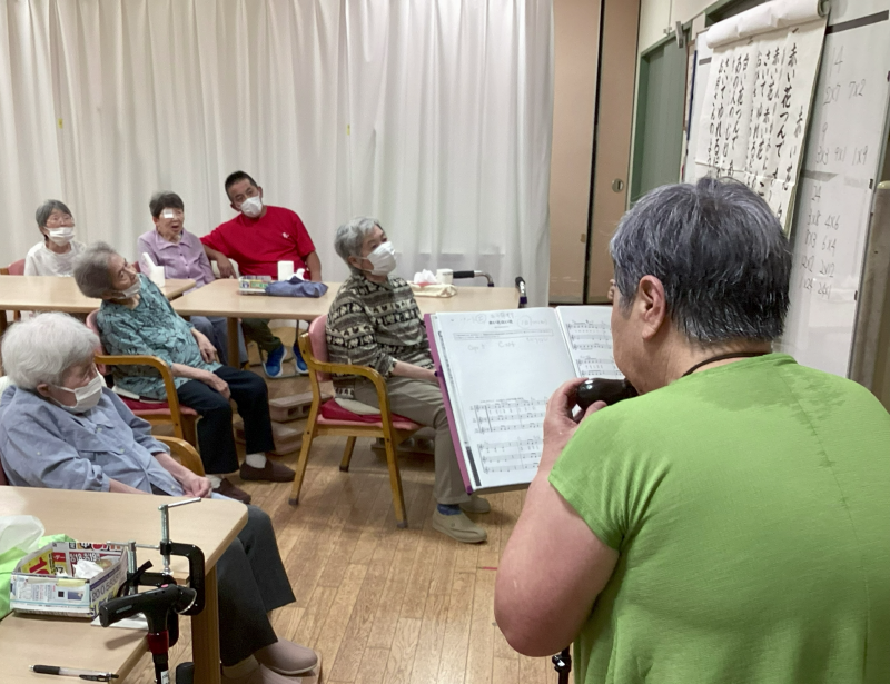 『8月のオカリナあっちゃん教室』 ~👴湯っくり館 ご長寿塾👵~