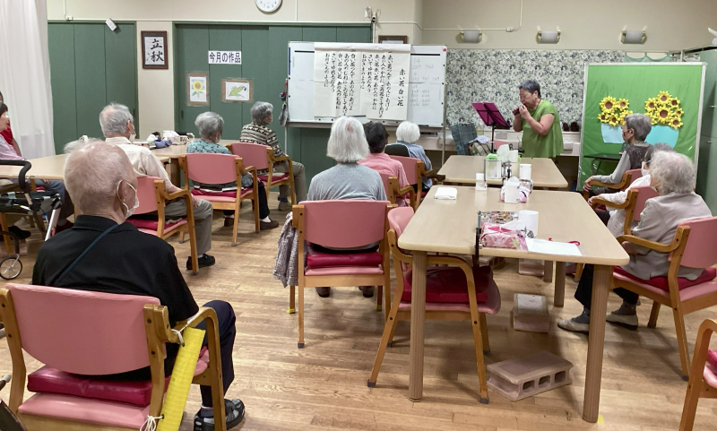 『8月のオカリナあっちゃん教室』 ~👴湯っくり館 ご長寿塾👵~